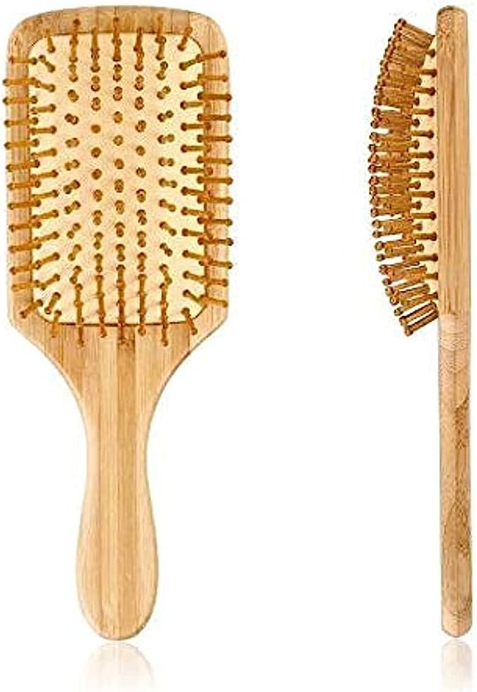 Head Relaxing Small Square Wooden Massage Comb Natural Wood Salon Hair Brush Comb