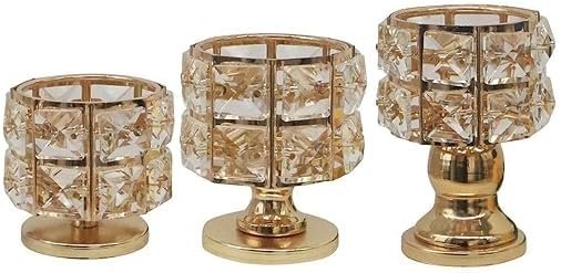 3 PC Crystal Single Head Decoration Wedding Hotel Decor