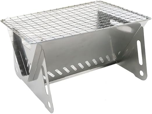 This is a small outdoor portable camping grill that is easy to assemble. Easy to store, portable, and does not take up space. It is a great camping item for outdoor activities.