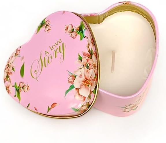Cute Tin Heart Shape Aroma Candle Gift Assorted Shapes