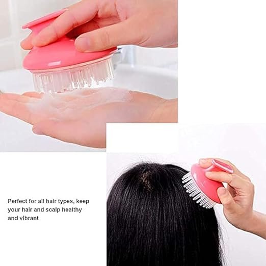 Portable Silicone Scalp Massage Brush for Body and Head