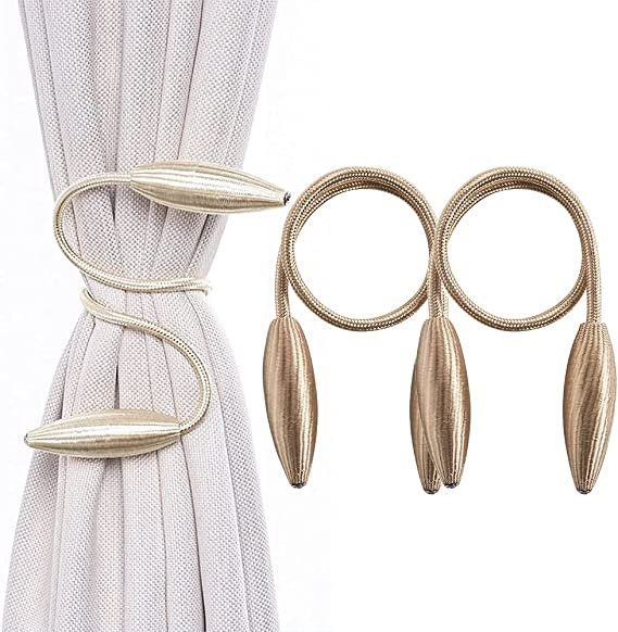 1 Pair Curtain Tiebacks Clips Random Modelling Curtain Holdbacks Hanging Belts Buckles Curtain Strap Holders Decorative