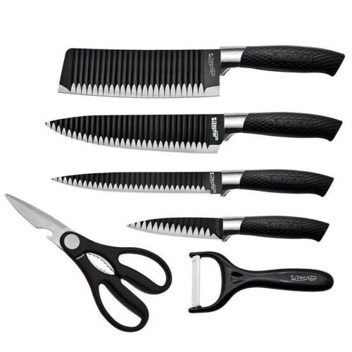 Zepter International Kitchen Knife Set Quality Swiss Chef Gourmet 6 Pc Knife Set