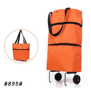 Collapsible Trolley Bag Folding Shopping Bag with Wheels Foldable Shopping Cart Reusable Shopping Bags Grocery Bags Shopping Trolley Bag on Wheels