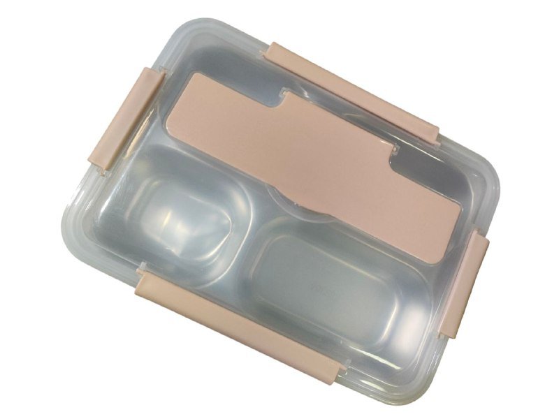 950ml Rectangle High Quality Stainless Steel Lunch Tiffin Box with 4 Compartments