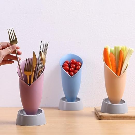 Flower shape cookware storage container chopsticks holder