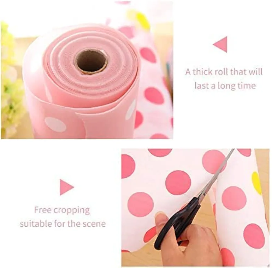 ​Multi-Purpose Cut-to-Fit Shelf and Drawer Liner Roll - Non-Slip, Waterproof, and Moisture-Proof Protective Mat for Kitchen Cabinets, Refrigerator, and Home Organization (Stylish Patterns)