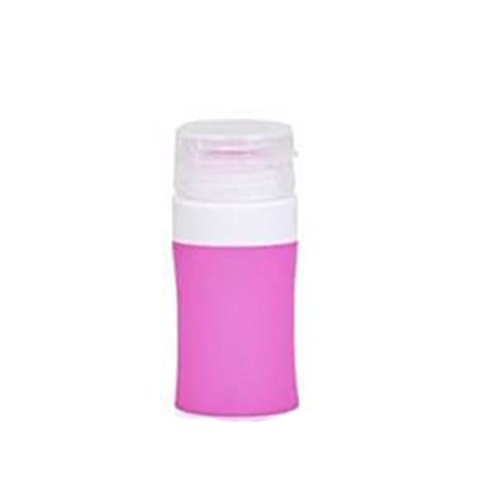Leakproof Travel bottles Empty Refillable Silicon Round Squeeze Containers Tubes Perfect for Carry-on Luggage Liquid Toiletries and Cream Color Random (38ml/1.3oz)
