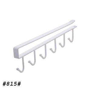 Bosideng U Type Design 6 Hook Rack Bathroom Kitchen Organizer Seamless Hanging Multi Hooks Wine Coffee Cup Storage Holder Dishes Racks
