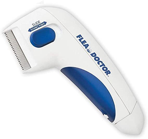 Flea Doctor Electronic Comb Cleaning Brush Pets Flea Controller Perfect for Dogs & Cats, Kills & Stuns Fleas