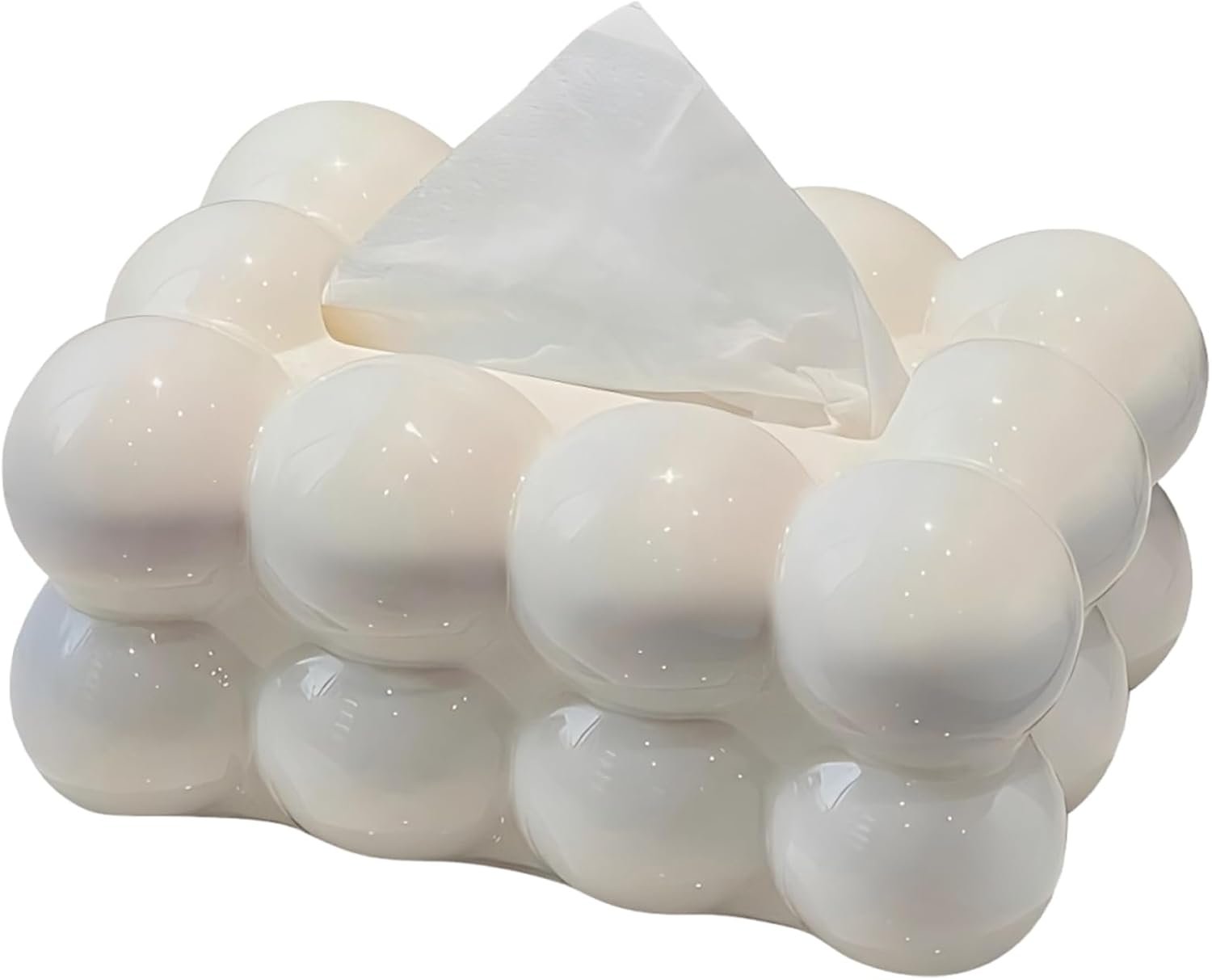 Creative Bubble Tissue Box Tissue Dispenser Rectangular Tissue Holder for Car Bathroom Table Party Home Office Restaurant