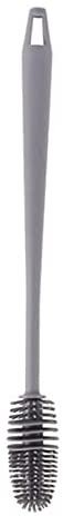Silicone Bottle Brush Water Bottle Brush Vacuum Sports Bottle Vase and Glassware Water Bottle Cleaning Brush Silicone Bottle Scrub Brush for Narrow/Tall Bottle Long Handle.