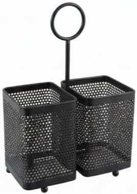 2-in-1 Metal Storage Basket with Handle – Multifunction Organizer for Home and Office