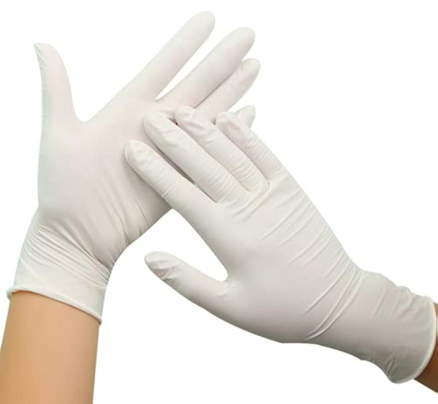 Disposable PVC Gloves, 100 Count, Powder-Free, Latex-Free, Disposable Rubber Gloves, Non-Sterile, Suitable for Ambidextrous Use large