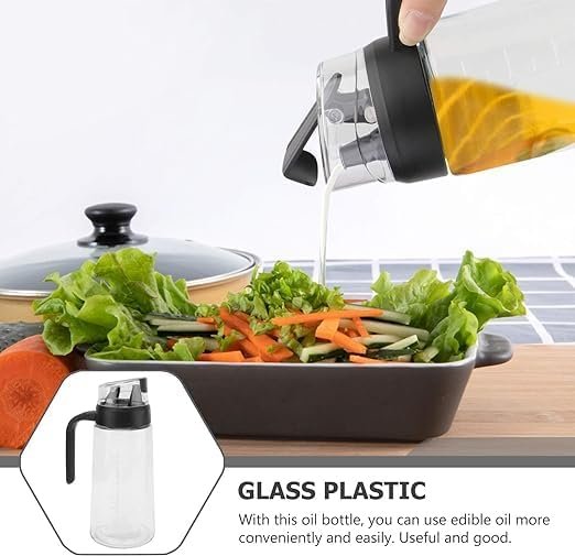 Oil Dispenser 630ml Automatic Flip Bottle Olive Oil Diffuser