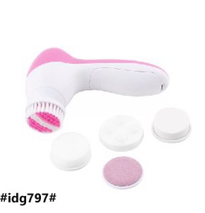 Multifunctional Mini Beauty Skin Care Brush Deep Clean 5 in 1 electric Facial Cleaner Wash Face Brusher Hand Foot Skin exfoliation Massager Scrubber Machine Set