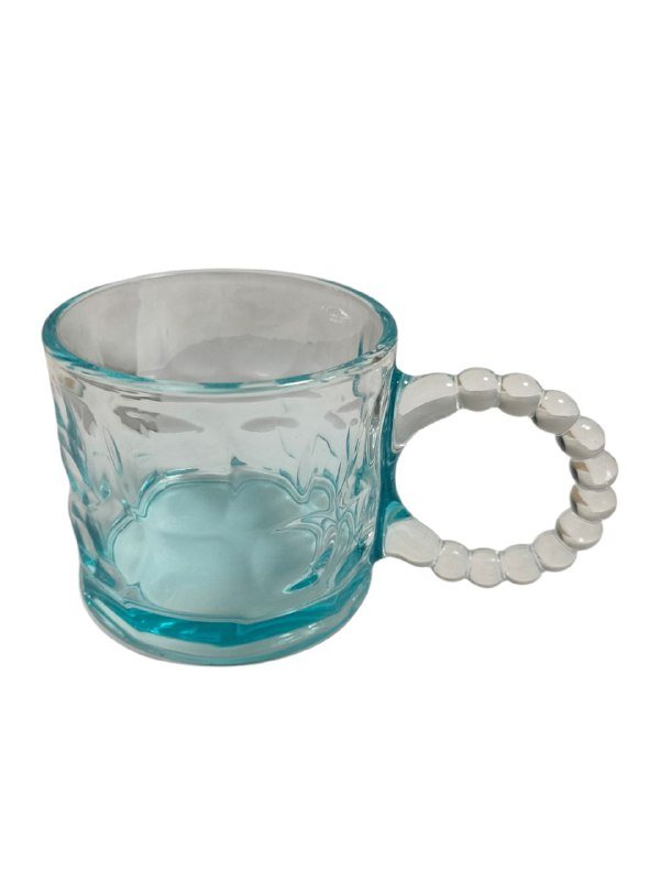 Large Glass Tumbler for Hot and Cold Drinks, Soup Cup, Double Duty, with Handle, Perfect for Coffee, Tea, Milk 320ML