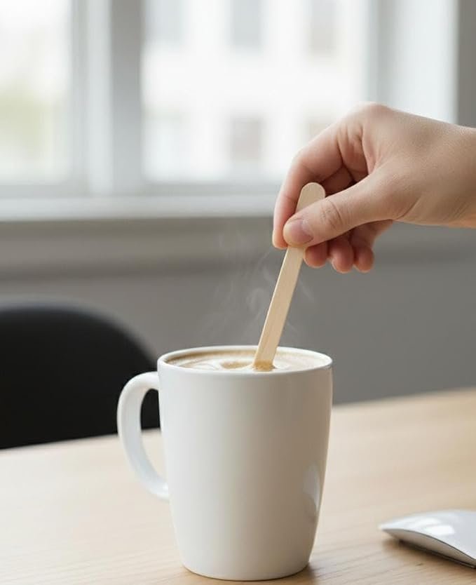 Disposable Wooden Stirrers Pack of 800