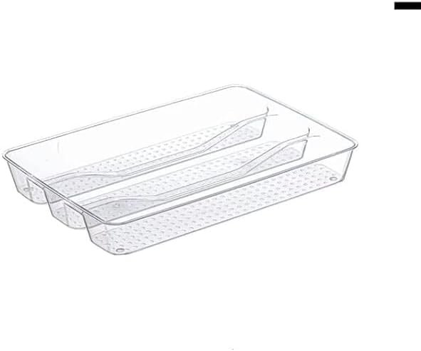 3 compartment Cutlery Tray, No-Slip Drawers Organizer for Utensils
