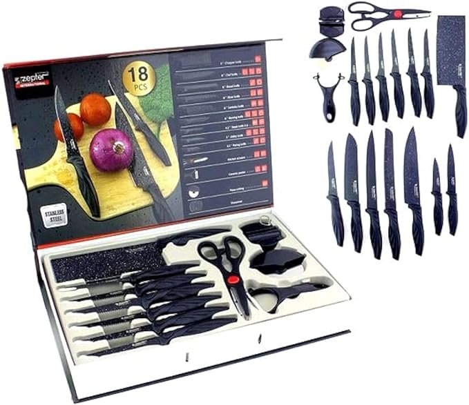 18 Piece Granite Knife Bag