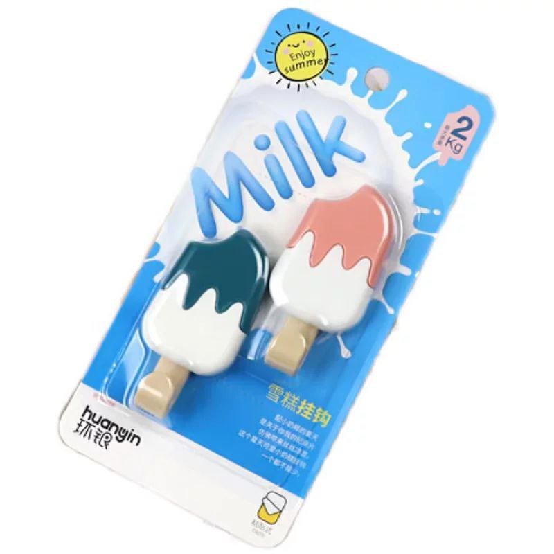 Creative Sticky Hook Adhesive Hook Wall Mounted Multi Functional Hook for Bathroom Bedroom Office Kitchen