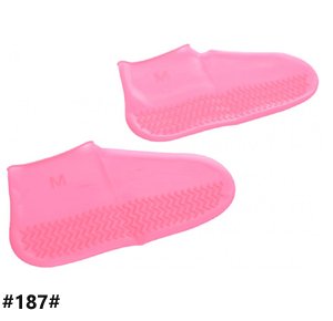 Rainproof Shoe Cover Reusable Silicone Shoe Cover Non-slip Easy to Wear Male and Female Silicone Shoe Cover Medium Size