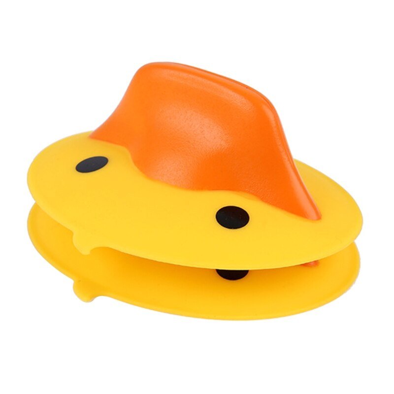 2pcs Silicone Oven Gloves Heat Insulation Hot Plate Clip Cute Duck Pot Holder