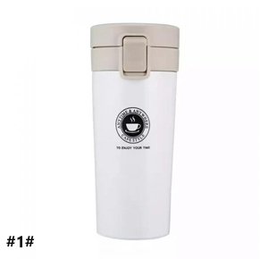 Double Wall Stainless Steel Coffee Mugs Thermal Bottle Fashionable For Beverage 380mm with led, Beige