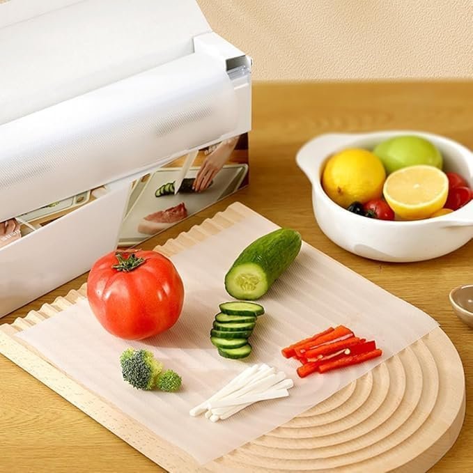 Disposable Cutting Board Mat with Slider, Non-Slip, 24x300cm