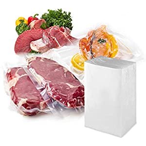 100 Counts 25*17cm Food Vacuum Sealer Bags, BPA Free, Airtight Food Storage , Commercial Grade Meal Prep Precut Bags, Compatible with Vacuum Sealer