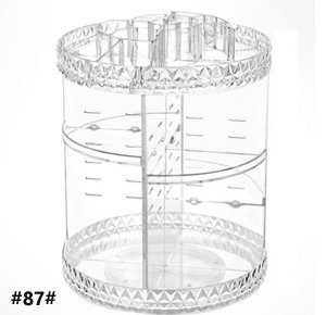 Cosmetic Storage Box 360 Degree Rotation Lipstick Organizer Holder Shelf Acrylic Plastic
