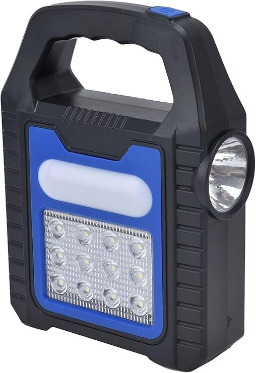 Solar Flashlights, USB Rechargeable Solar Panel Comfortable Grip Portable Handle Side LED Lantern for Outdoor Camping Lighting,Other Outdoor Lighting