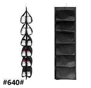 12 Pocket Hanging Shoe Storage Bag-multicolor