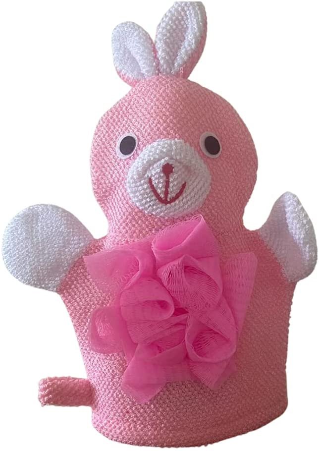 Animal Bath Time Glove - Cute . Child Shower Puff. Bath mitt kids. Sponge. Scrub. Loofa