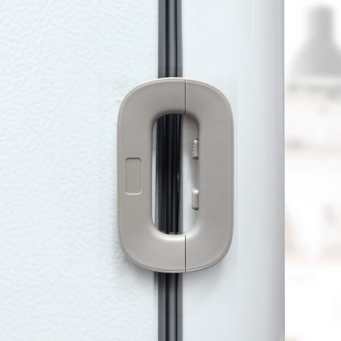 Home refrigerator and freezer door lock is easy to install