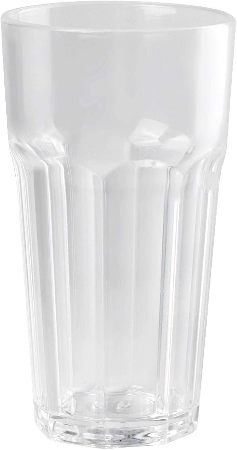 Clear Plastic Tumblers Acrylic Stackable Drinking Glasses Portable