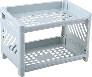 MULTI-USE DESIGN: The organizer rack can be used in bathroom, kitchen or to organize makeup tools. Designed in French style