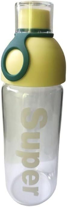 Glass Water Bottle with Carrying Strap, Daily Hydration Bottle for School, Travel, and the Gym, for Women and Youth