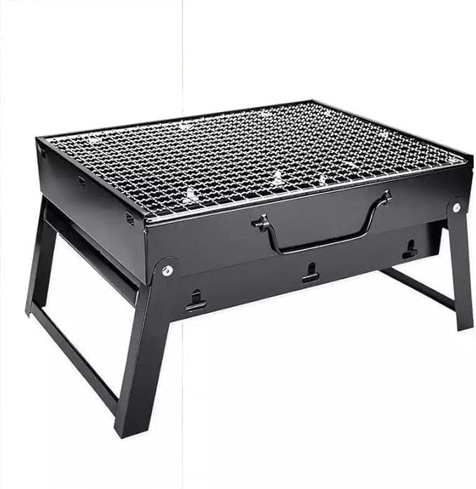 Portable Folding Lightweight BBQ Grill Easy to Assemble and Clean Perfect for Outdoor Camping Picnics Cooking Hiking (36 * 29 * 6.8)