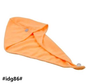 Hair Towel, Microfiber Hair Turban for Wet Hair, Super Absorbent Quick Dry Hair for Women, Long Thick Hair orange