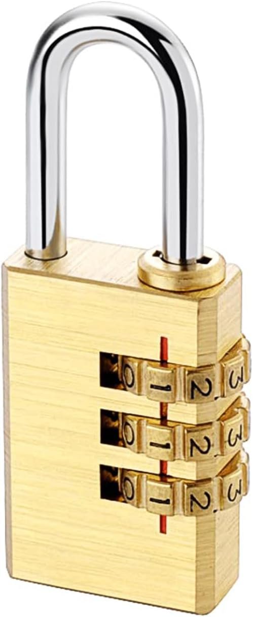 3 Digit Resettable Combination Padlock