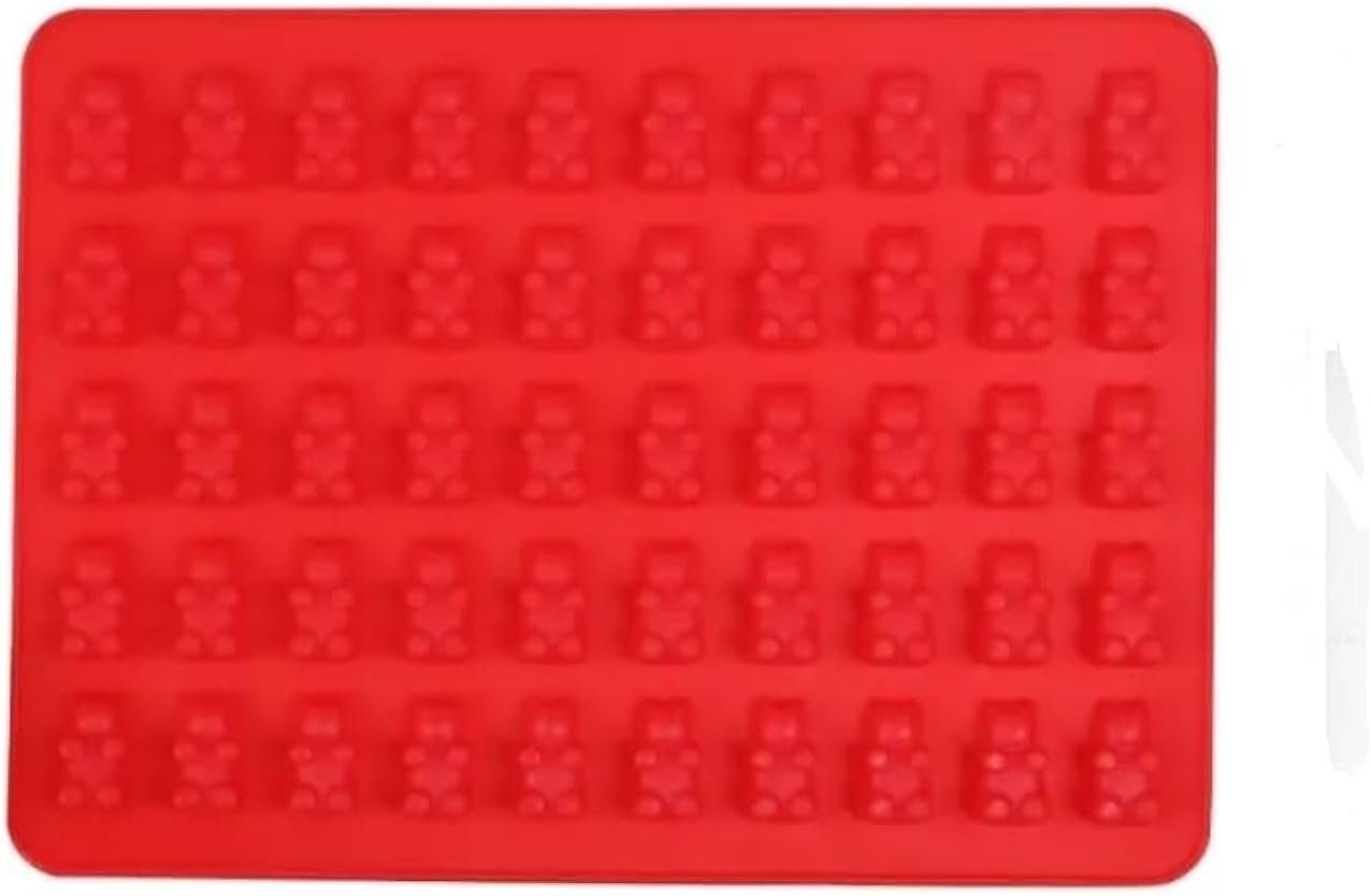 Silicone Small Jelly Tray With Bear Design To Give a Beautiful Shape To The Jelly and Have Flexibility For Kitchen