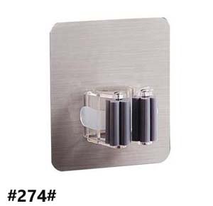 Wall mounted broom holder kitchen bathroom wall mop holder magic sticker