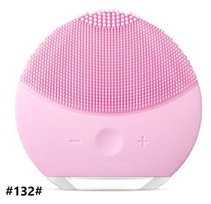 Electronic Facial Cleansing Massager - Anti-aging Silicone Facial Cleansing Brush Sonic Vibration Pore Cleansing Gentle Exfoliating Cleansing Brush All Skin Types Waterproof Rechargeable