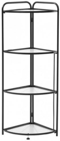 Kitchen Multi-Tier Foldable Fan-Shaped Corner Storage Shelf Office Bathroom Organize Triangle Storage Rack