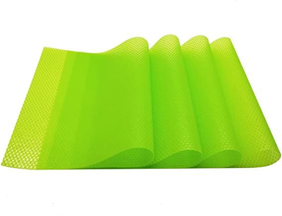 4 Pcs Refrigerator Mats, Fridge Mats Can Be Cut Refrigerator Pads Fridge Pads Vegetable Fruits Fresh Pad Drawer Table Placemats Cabinet Protective Pads Shelves Drawer Mats
