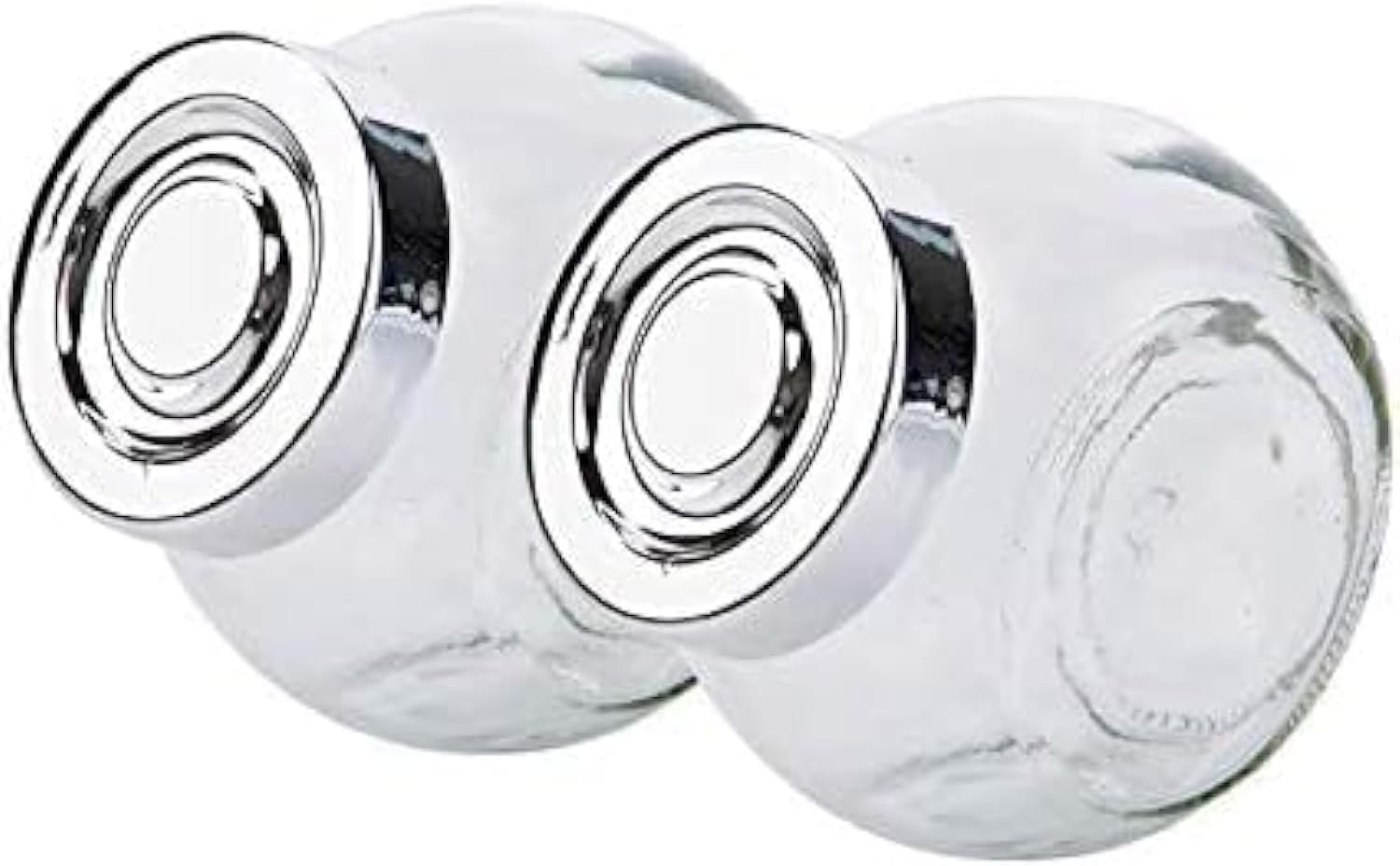 A set of spices that contain 2 * 1 glass spice jars with a tightly sealed silver lid