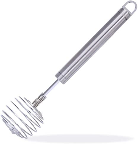 Stainless Steel Manual Eggbeater Hand Egg Mixer Whisk Blender Stirring Beater Cream Frother Flour Stirrer for Family Restaurant Kitchen