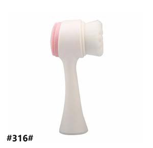 Double Side Silicone Facial Cleanser Brush Portable Face Cleaning  Massage Face Washing Product Skin Care Too