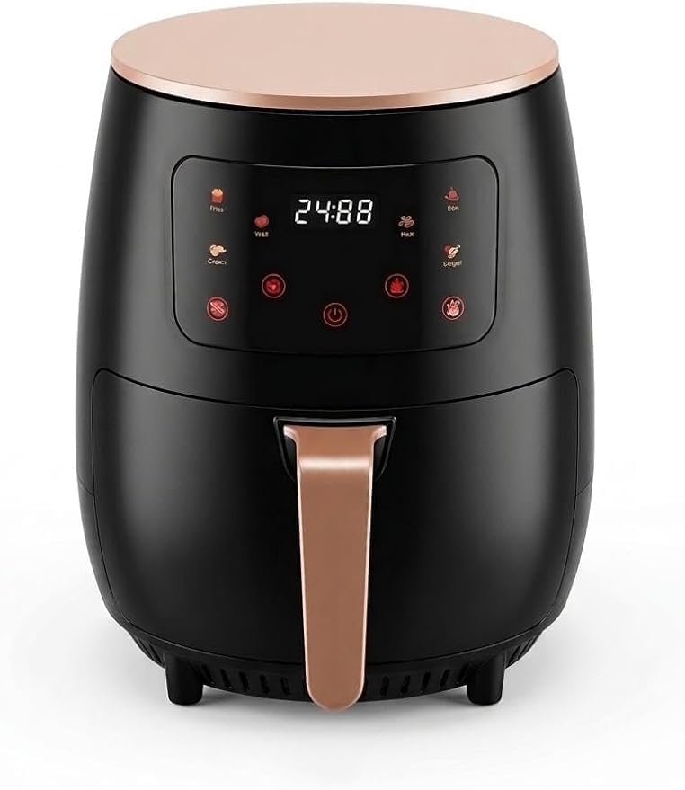 Digital Air Fryer 6L Extra Large Capacity Black, 2400W